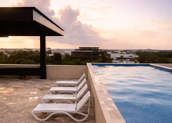 Сasa de vacaciones New 2 Bed Swim-up, Gril With Jacuzzi Aldea Zama