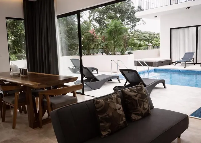 Сasa de vacaciones New 2 Bed Swim-up, Gril With Jacuzzi Aldea Zama *